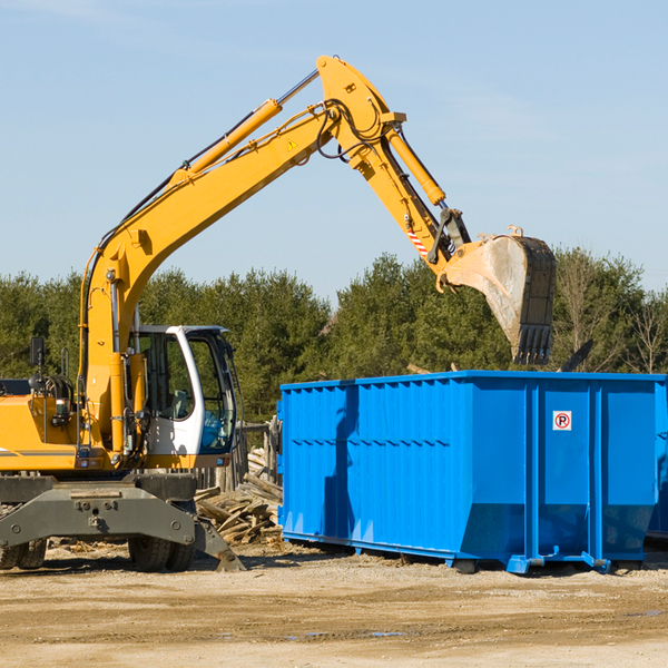 can i choose the location where the residential dumpster will be placed in White Oak WV